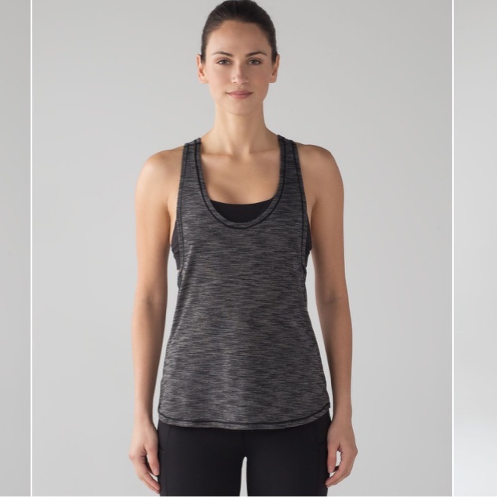 Lululemon Glide and Stride Tank
Heathered Black / Black